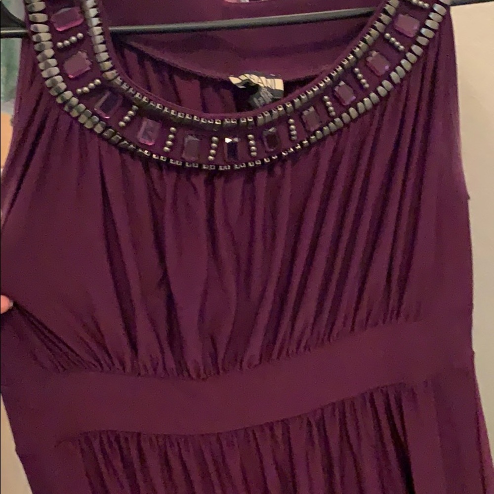 Purple long dress